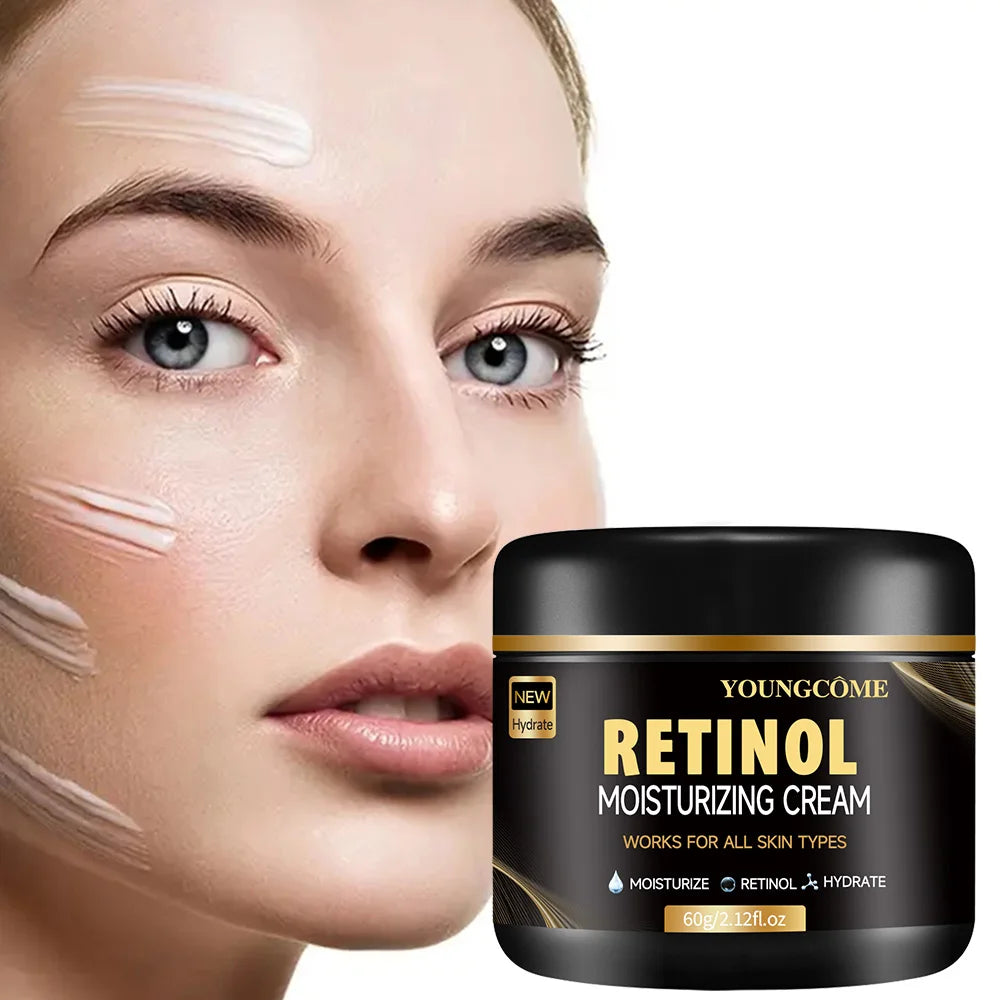 Men's Retinol Face Moisturizer Moisturizing Retinol Cream Anti-Wrinkle Aging Moisturizing Shrink Pores Whitening Smooth Retinol