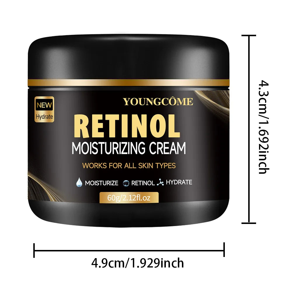 Men's Retinol Face Moisturizer Moisturizing Retinol Cream Anti-Wrinkle Aging Moisturizing Shrink Pores Whitening Smooth Retinol